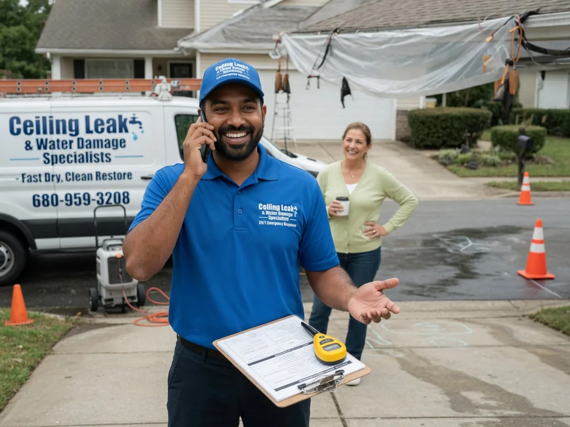 Ceiling Leak Cleanup Tobias, NE FAQs